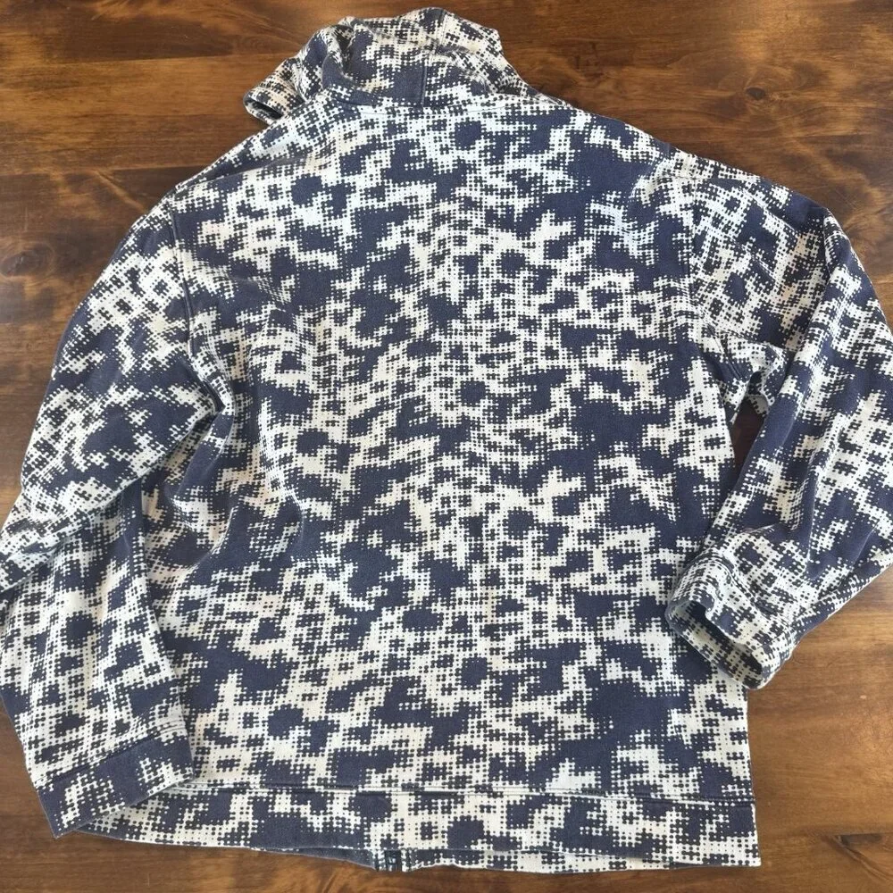Reebok NFL Dallas Cowboys Football On Field Blue Zip Hoodie Digital Camo Mens M
